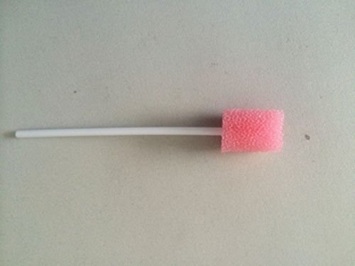 Disposable Dental Sponge Swabs - 500Pcs Oral Care Cleaning Swabs for Teeth, Gums & Mouth Hygiene | Ideal for Dental Clinics, Home Care & Post-Surgery Oral Cleaning (Pink)