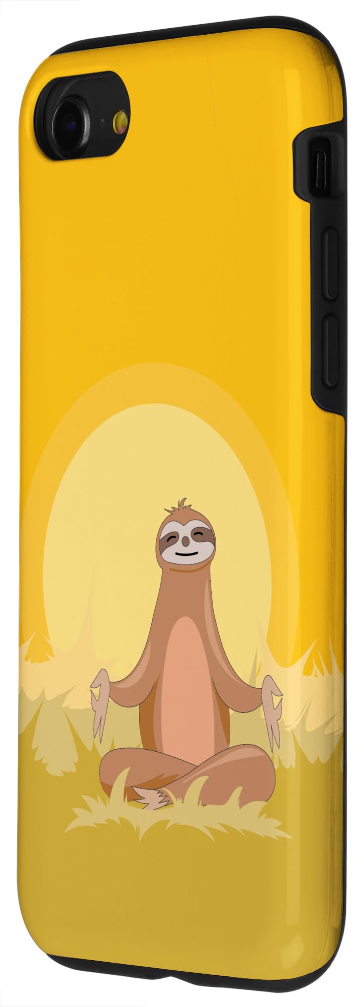 Funny Sloth Phone Case for iPhone SE (2020) / 7 / 8 - Cute Sloth Lover Gift, Yoga Teacher Accessory - Perfect for Daily Use, Work & Outdoor Activities