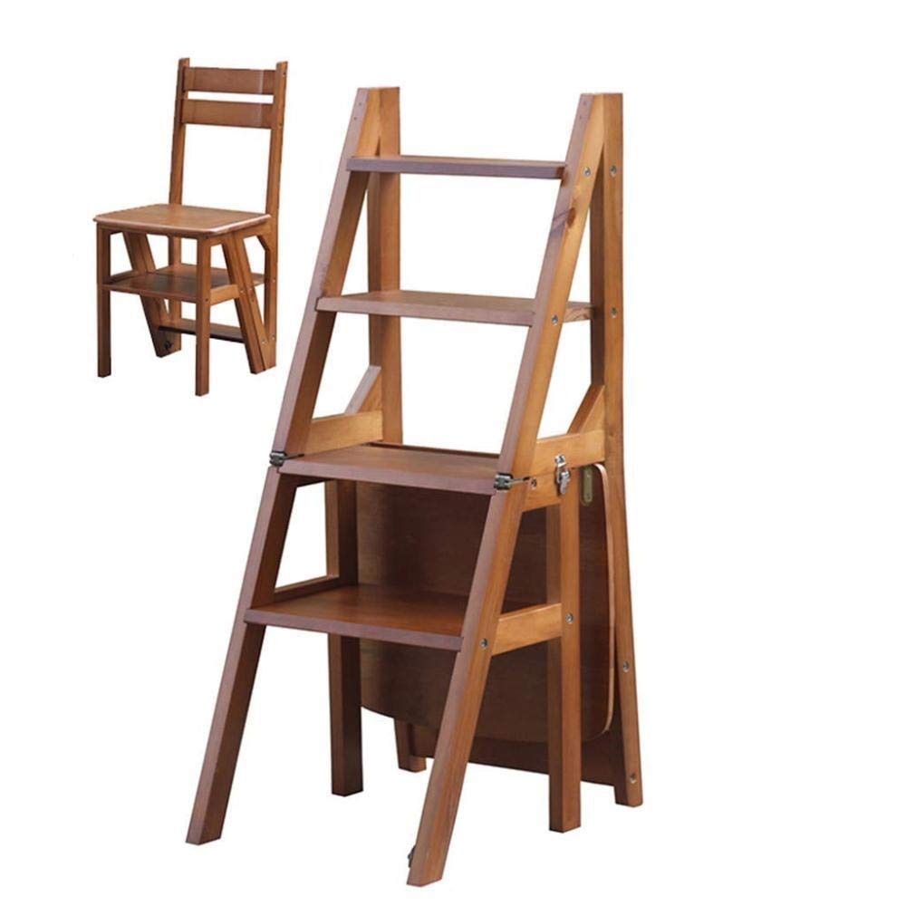 NEVKA Foldable Step Stool, Kitchen Stool, Foot Stool, Portable Flower Stand, Shoe Bench, Storage Shelf (Brown) - Perfect for Home, Kitchen, Bathroom & Garden Organization