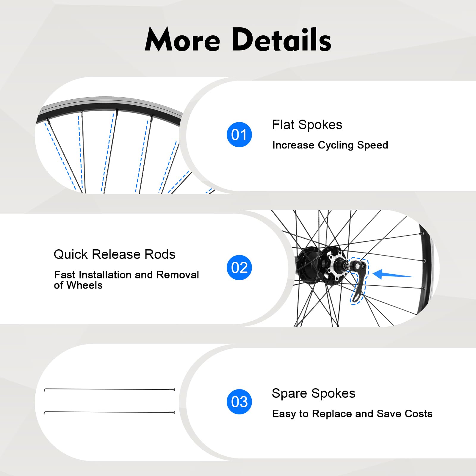 Premium 29 Inch Mountain Bike Wheelset - Lightweight Aluminum Alloy Rim with Disc Brake, Quick Release Front & Rear MTB Wheels for 7-12 Speed Cassette | Perfect for Trail Riding, Mountain Biking & Off-Road Adventures (Black)
