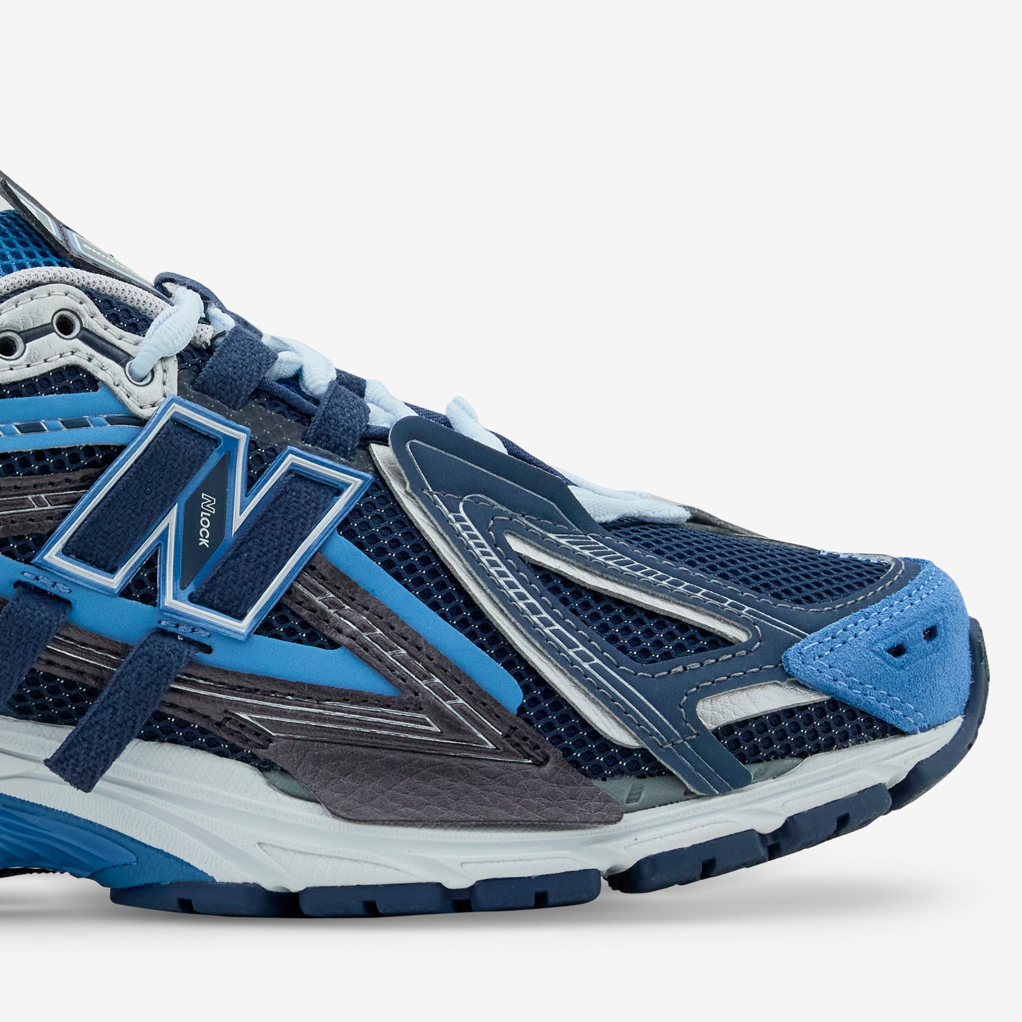 1906A Running Shoes for Men - Blue & Slate Grey | Lightweight Comfortable Sneakers for Jogging, Gym & Daily Wear