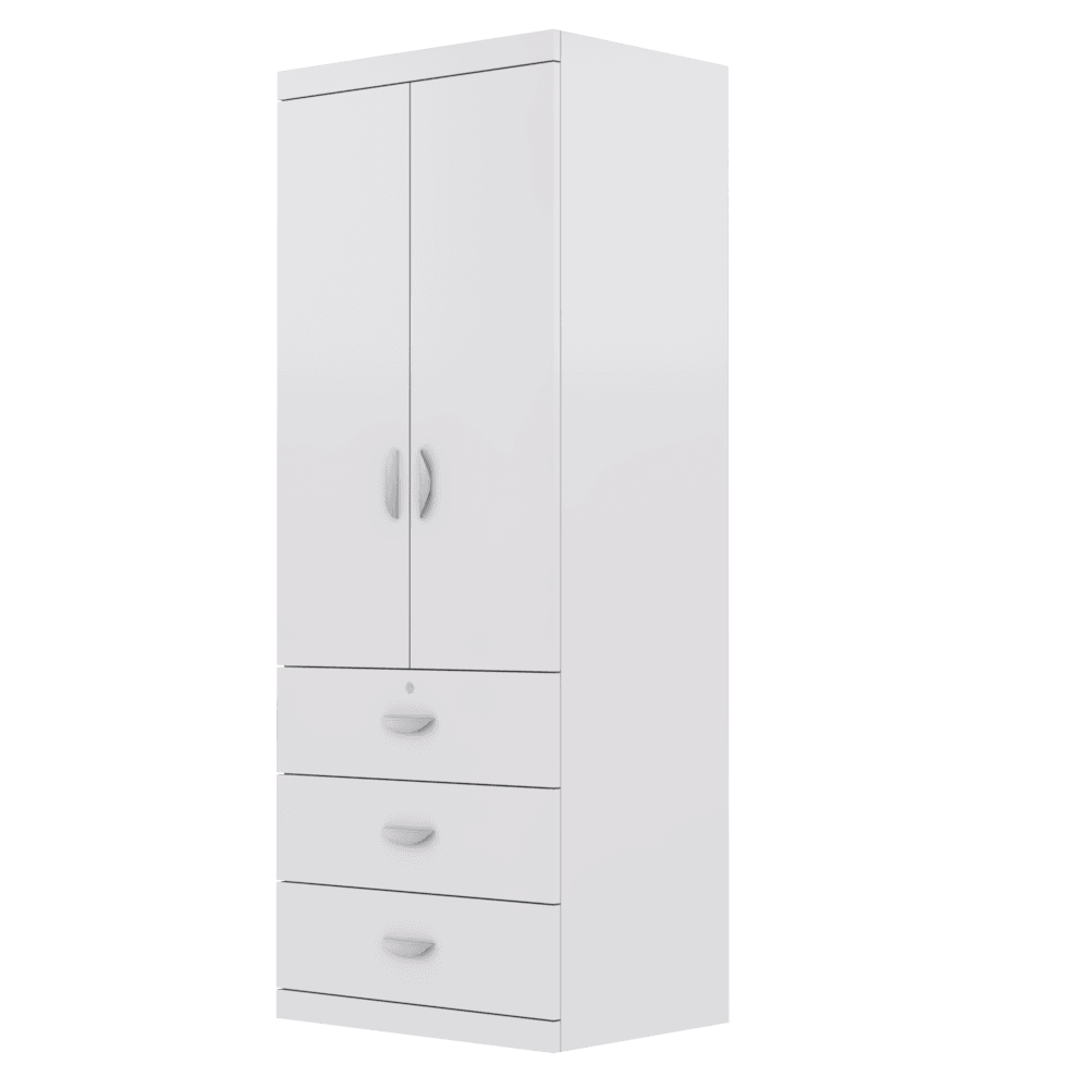 Mikas 2-Door Open Wardrobe Closet - Spacious Storage for Bedroom, Living Room & Walk-In Closet Organization