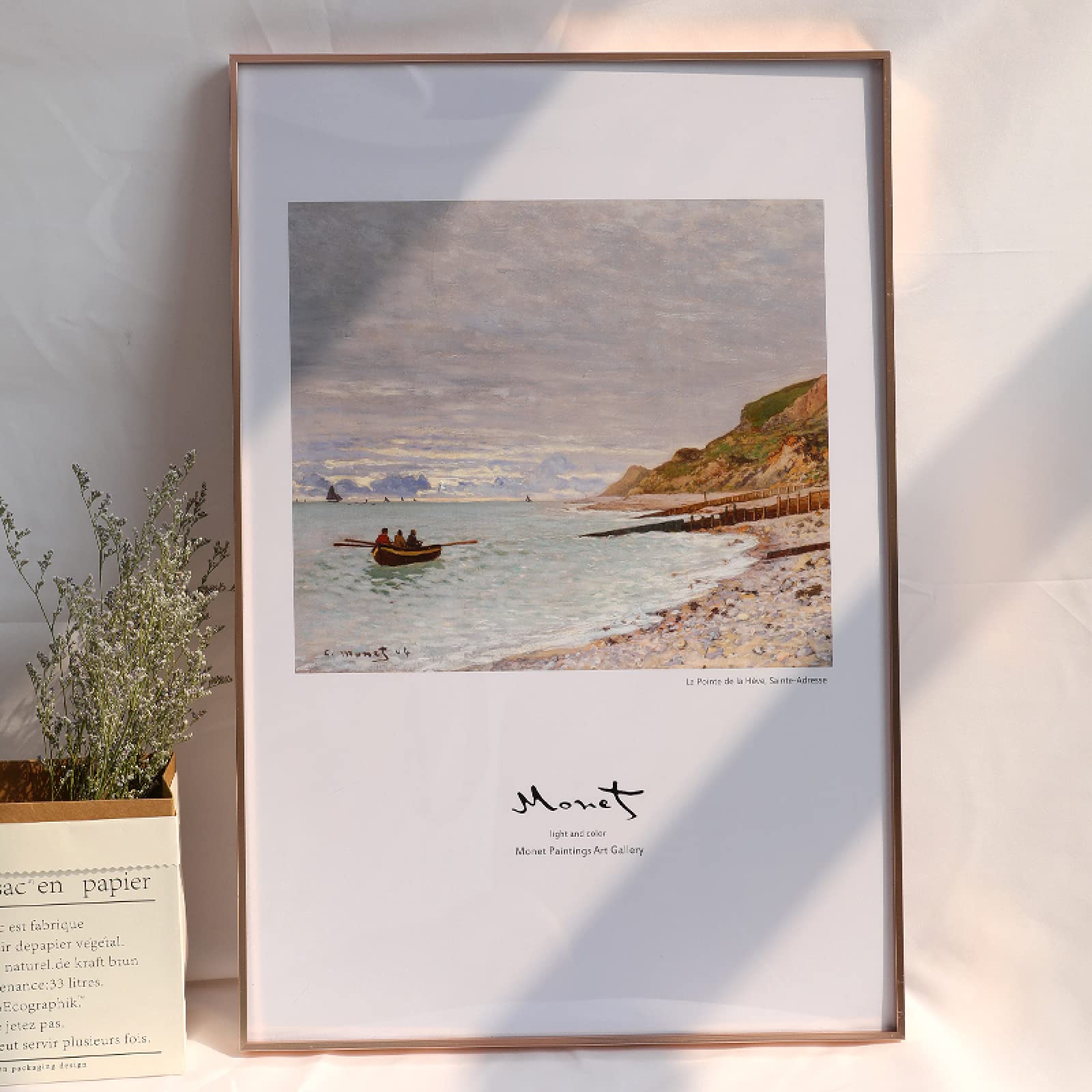 MEYYY Aluminum Metal Poster Photo Frame - 15x21 Inch (38x53cm) Rose Gold Wall Mount Picture Frame for Certificates, Artwork & Decor - Perfect for Living Room, Bedroom & Office Display