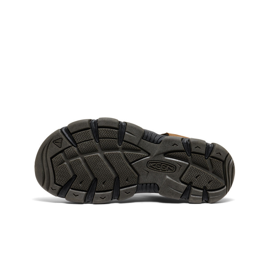 Men's Daytona II Sandal - Premium Bison Leather & Black Color | Comfortable Outdoor Hiking, Beach & Casual Walking Sandals for Men
