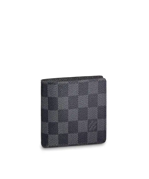 LV Smart Wallet Damier Graphite - RFID Blocking Luxury Men's Wallet for Travel & Everyday Use