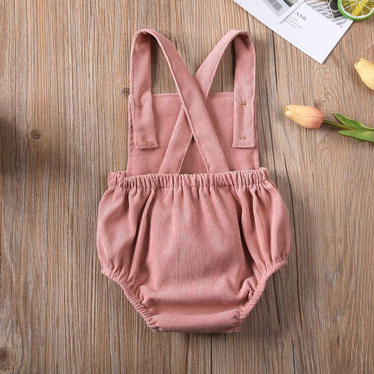 Douhoow Unisex Newborn Baby Clothes - Soft Summer Romper with Back Straps for Boys & Girls | Perfect for Playtime, Outings & Photo Shoots