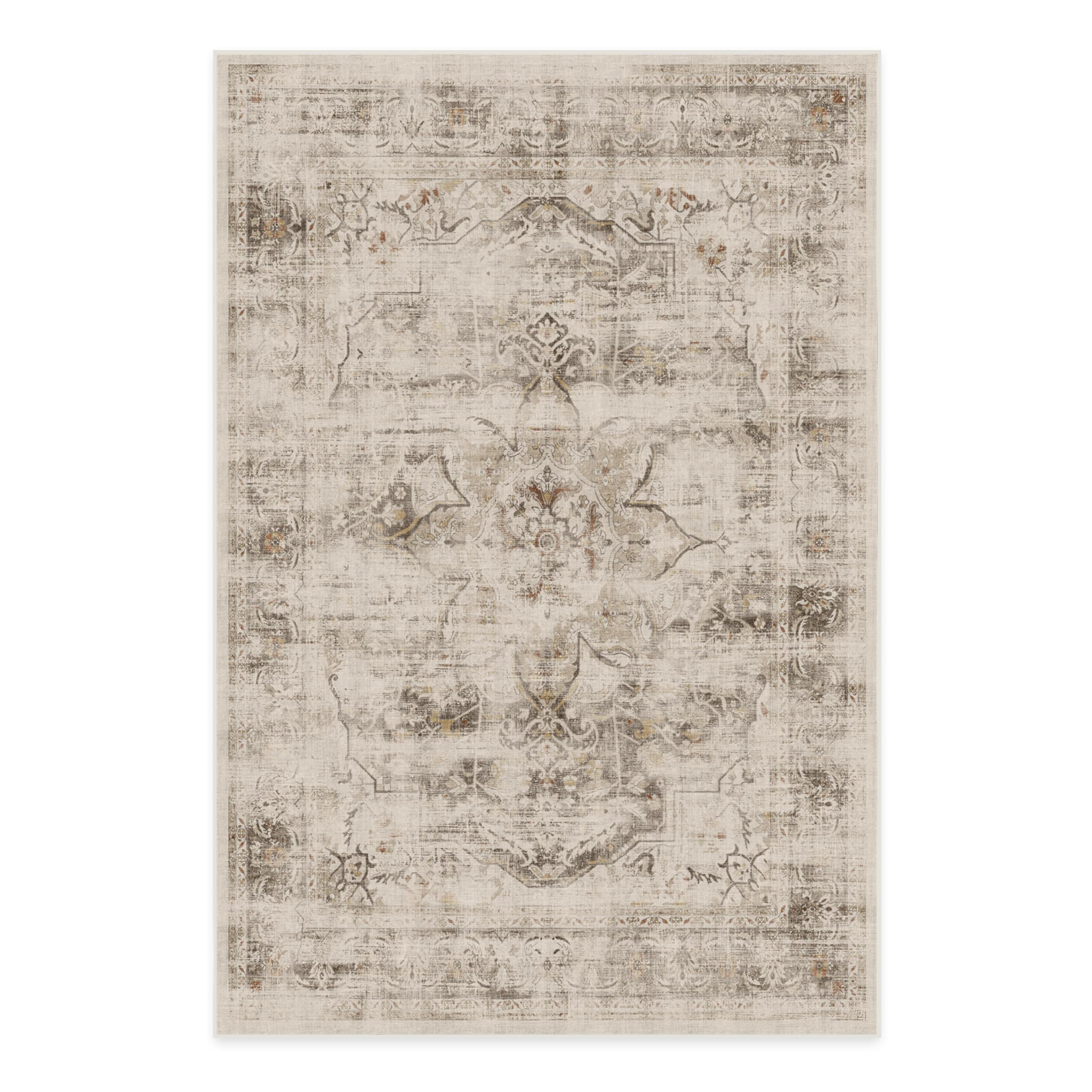 Ruggable Washable 6x9 Area Rug - Sarrah Hazel | Non-Slip Premium Rug for Living Room, Bedroom, Kitchen, Office & Classroom | Perfect for High-Traffic Areas & Pet-Friendly Homes