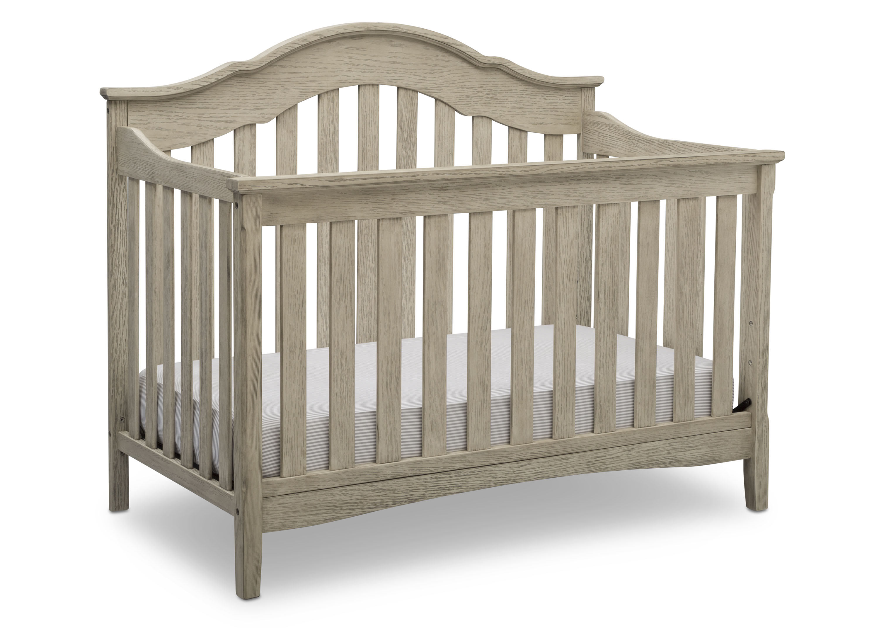 Farmhouse Style 6-in-1 Convertible Baby Crib - Toddler Bed, Daybed & Full-Size Bed | Nursery Furniture for Newborn to Teen | Perfect for Small Spaces & Modern Nurseries