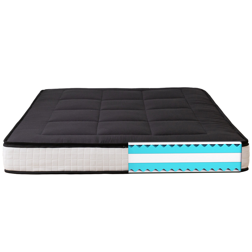 MAXYOYO Padded Japanese Floor Mattress - Black Foldable Roll Up Futon for Bedroom, Guest Room & Travel | Comfortable Floor Sleeping Mat for Adults & Kids