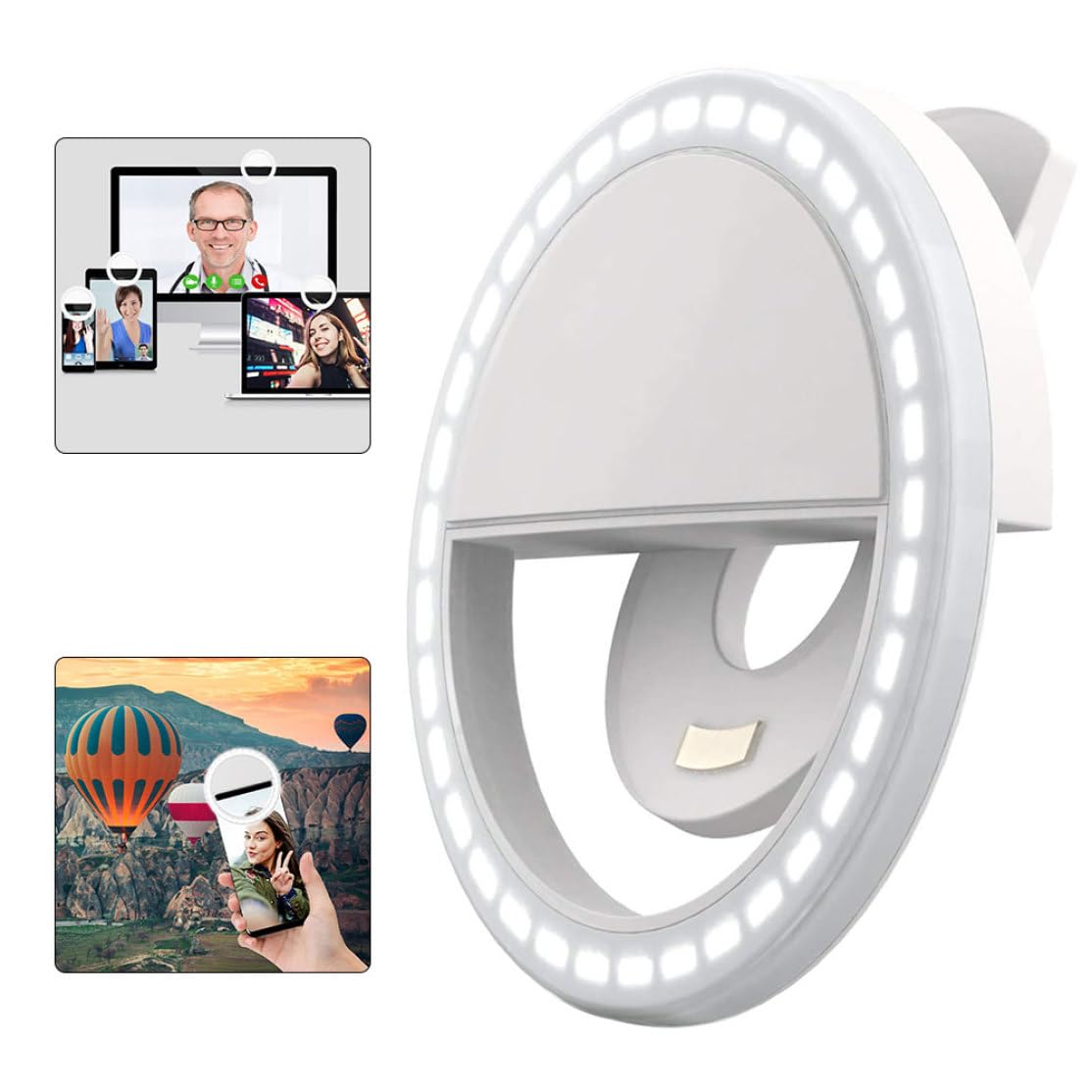 Selfie Ring Light with Adjustable Phone Holder - 10