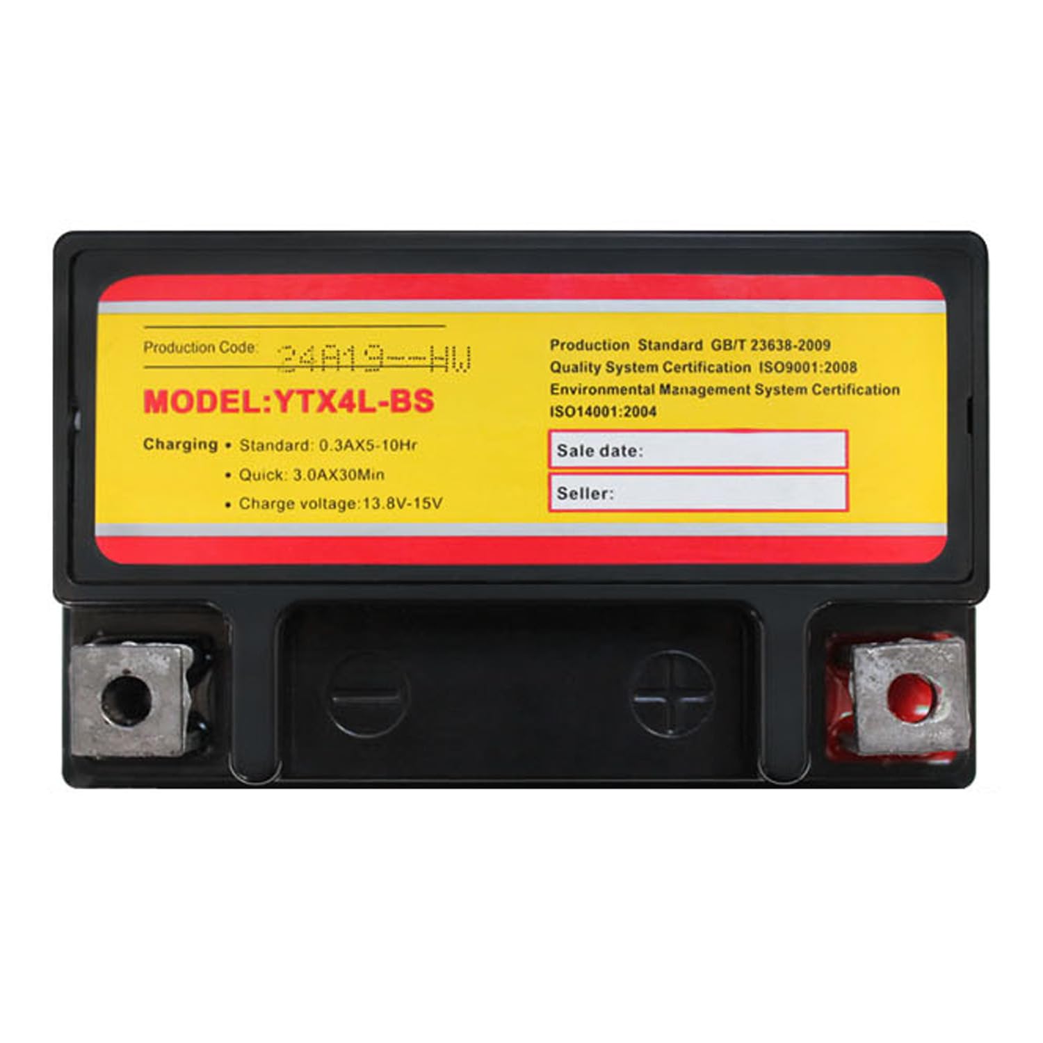 Mighty Max YTX4L-BS Replacement Battery 4 Pack - Compatible with Rocket Fuze & Yamaha TTR125E - High Performance Powersports Battery for Motorcycles, ATVs, and Dirt Bikes - Perfect for Off-Road Adventures and Long Rides