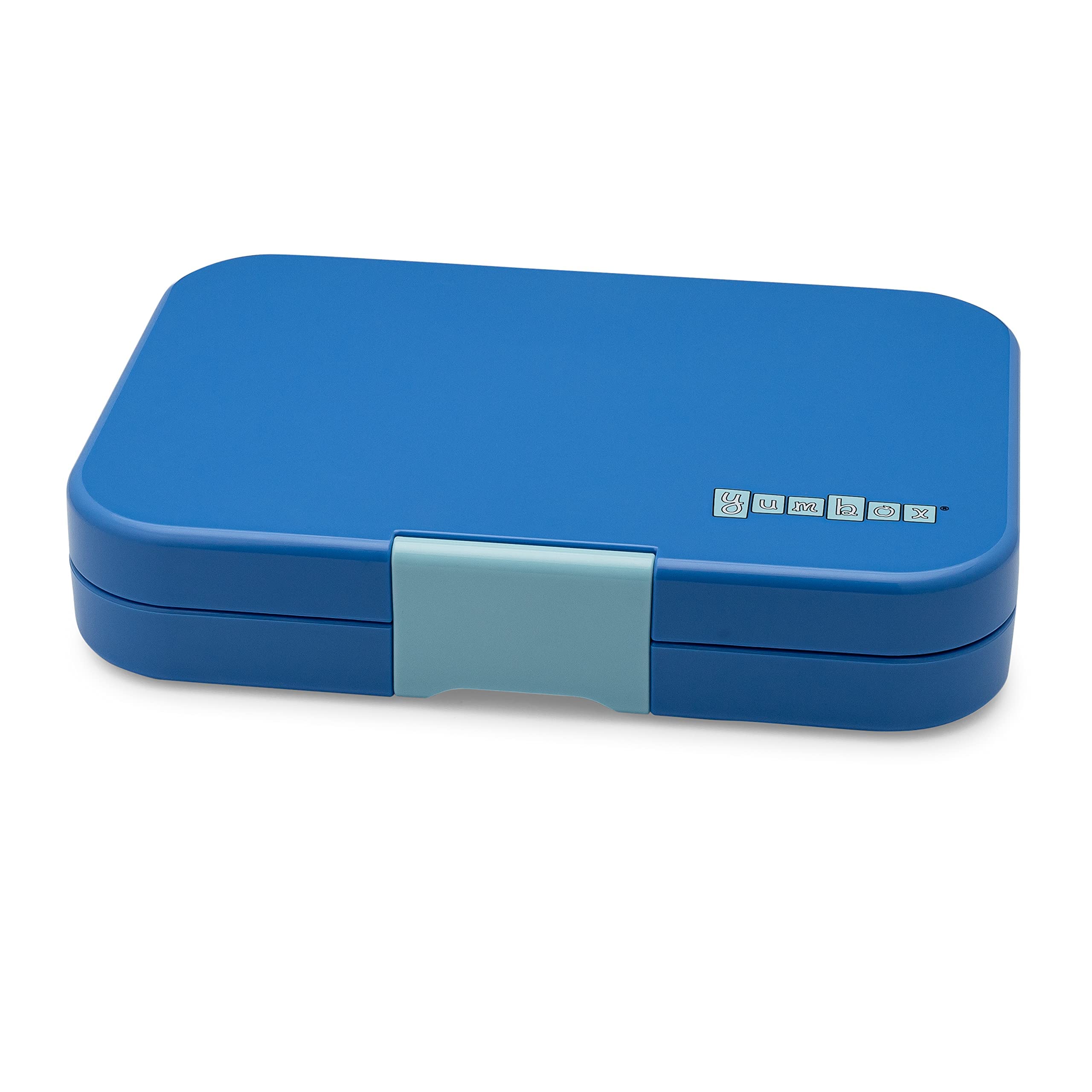 Yumbox Tapas Leakproof Bento Box - 4 Compartment Lunch Box for Kids & Adults | True Blue with Shark Tray | Perfect for School, Work, Picnics & Travel
