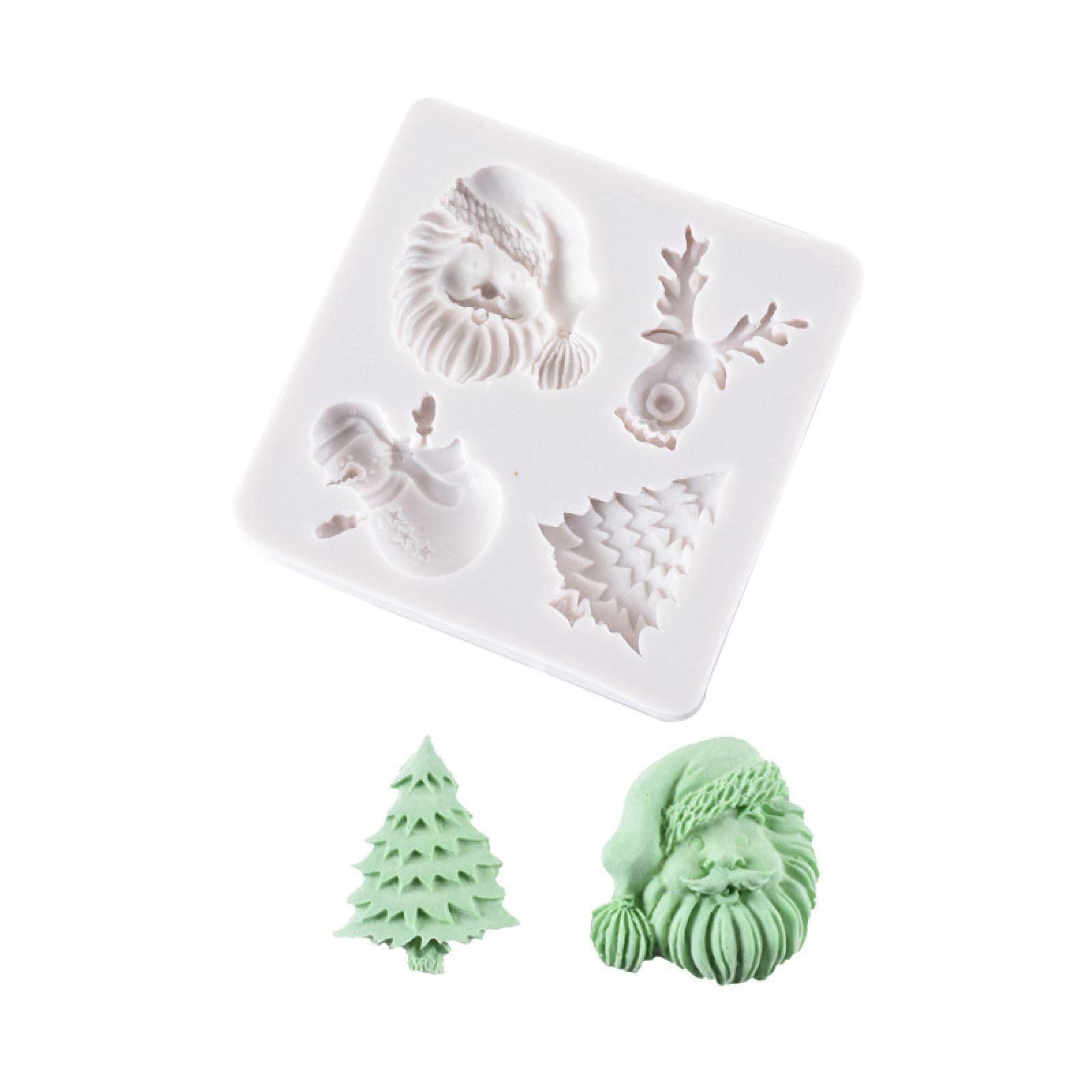 Premium Silicone Chocolate Molds - Santa Claus Baking Molds for DIY Candy, Cake, Pastry & Fondant | Christmas Dessert Decorations & Holiday Baking Supplies | Perfect for Home Bakers, Party Treats & Gift Making