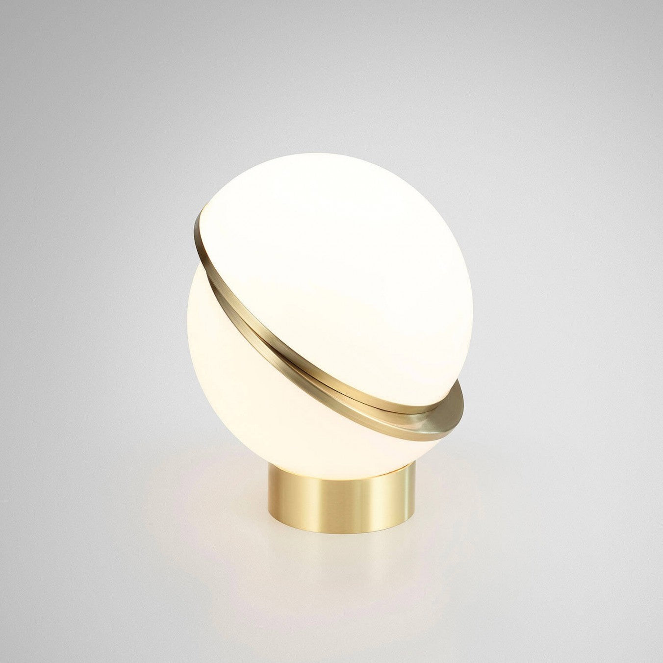 Modern Crescent Table Lamp - Adjustable LED Bedside Night Light for Bedroom, Living Room & Office - Warm White & Cool White Light Modes