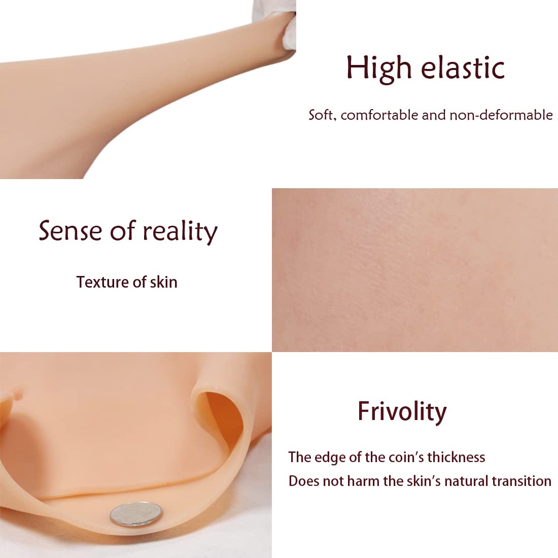 Silicone Hip Enhancer Pants for Crossdresser & Transgender - Fake Butt Lifting Underwear for Male to Female - Perfect for Drag Shows, Cosplay & Body Shaping