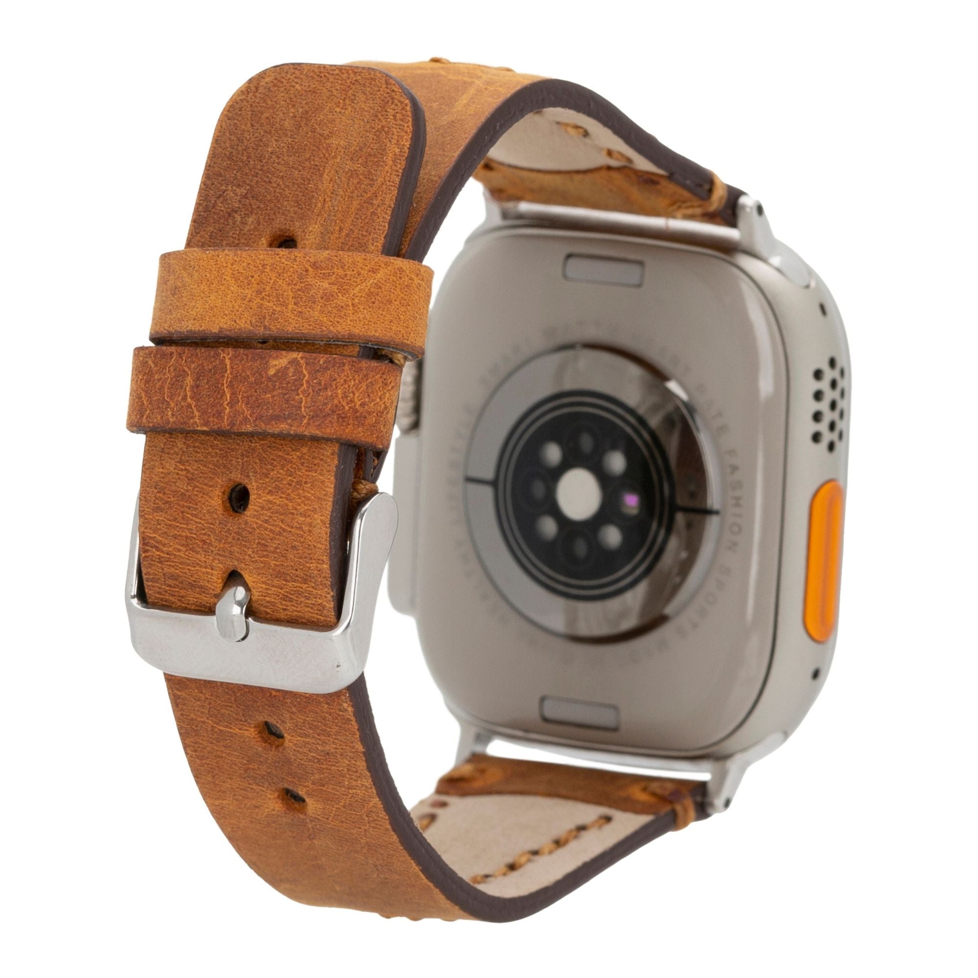 Premium Jeffrey Leather Bands for Apple Watch Series 9, Ultra 2 & SE - Stylish & Durable Replacement Straps for Work, Gym & Everyday Wear