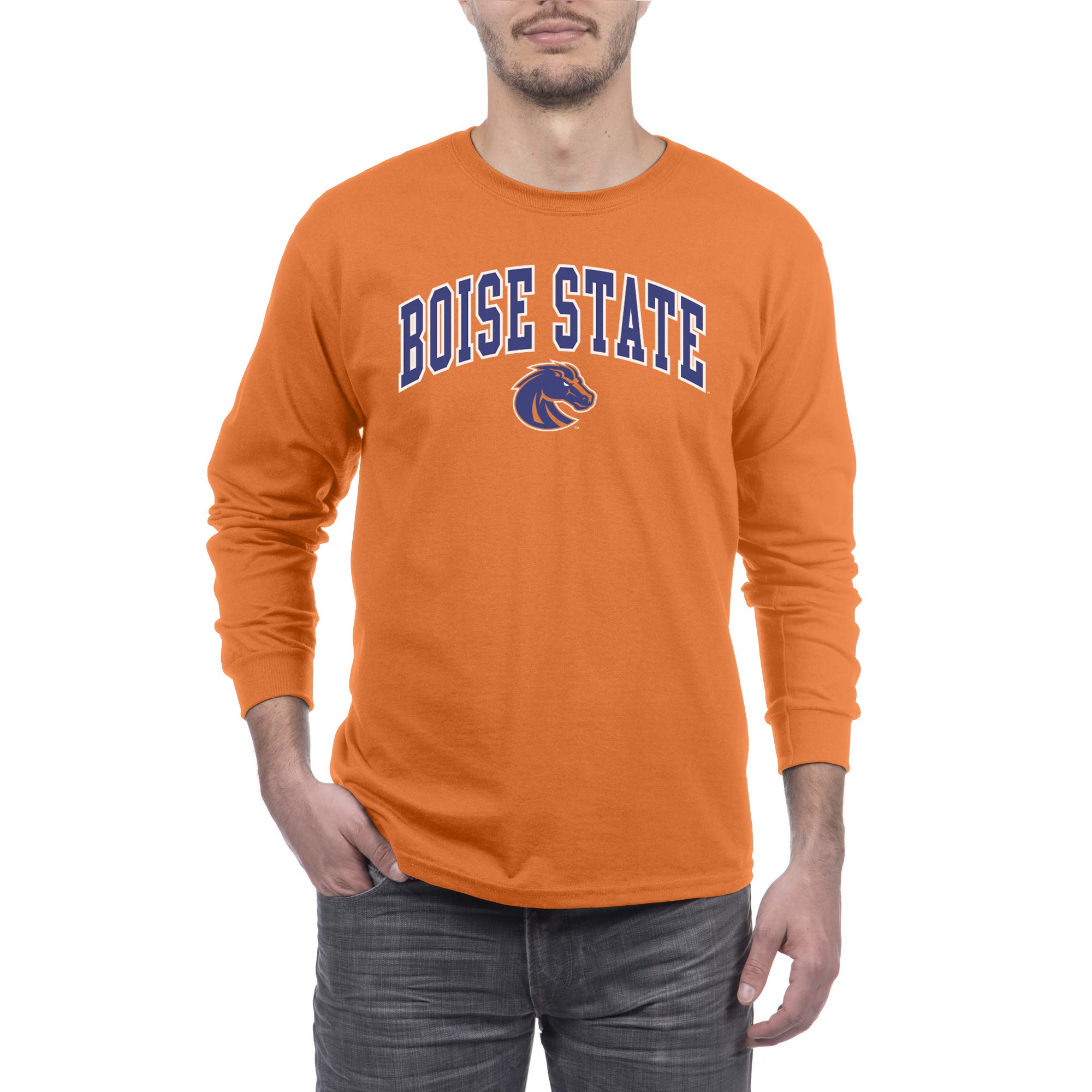 Elite Fan Shop Men's Arch Long Sleeve T-Shirt - Comfortable Cotton Crewneck Shirt for Casual Wear, Gym & Outdoor Activities