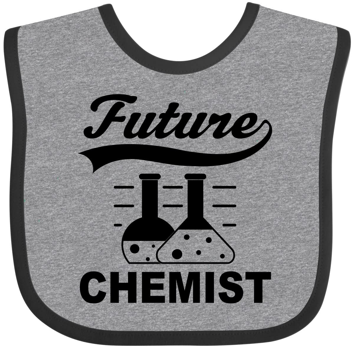 Inktastic Future Chemist Baby Bib - Funny Chemistry Teacher Design for Toddlers & Infants - Perfect for Science-Themed Parties, Daycare, and STEM Enthusiast Parents