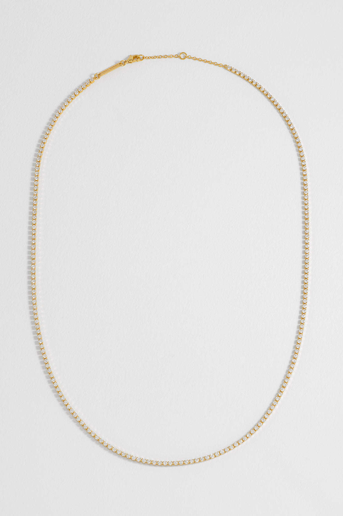 14K Gold Plated Tennis Chain Necklace for Men & Women - Durable & Stylish Jewelry for Parties, Weddings & Everyday Wear