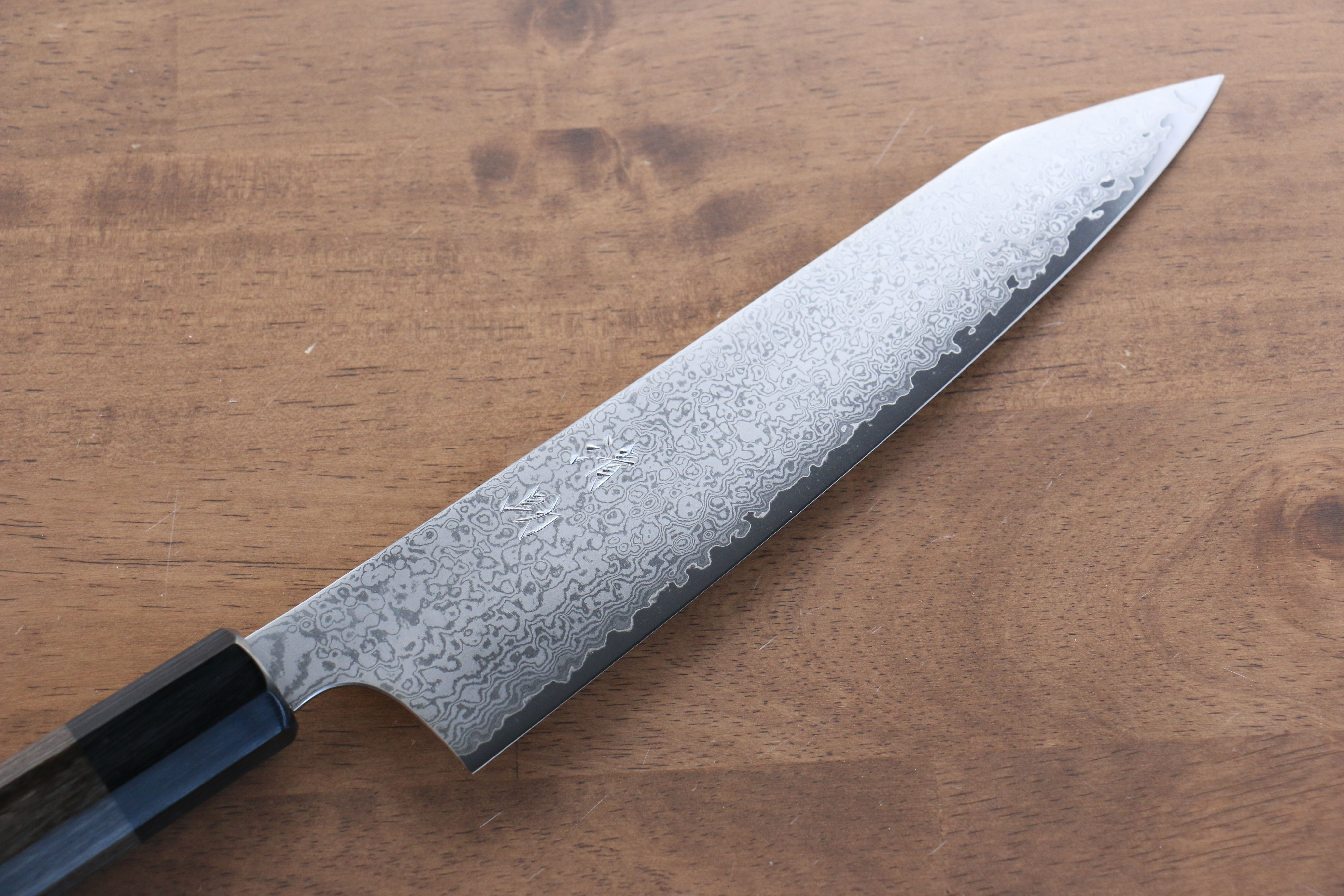 Premium Seisuke VG10 33-Layer Damascus Kiritsuke Gyuto Knife 210mm - Gray Pakka Wood Handle - Japanese Chef Knife for Sushi, Sashimi & Precision Cutting