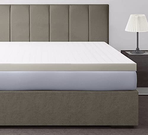 Organic Latex Mattress Topper with 100% Cotton Cover - 3 Inch Queen Size Firm Support - Made in USA | Perfect for Back Pain Relief & Pressure Point Relief - Ideal for Side Sleepers & Hot Sleepers