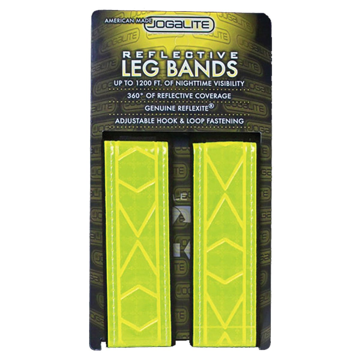 High Visibility Reflective Bands for Running & Safety - Genuine Reflexite Material - Made in USA - Jogalite (2-Pack) - Perfect for Jogging, Cycling & Nighttime Outdoor Activities
