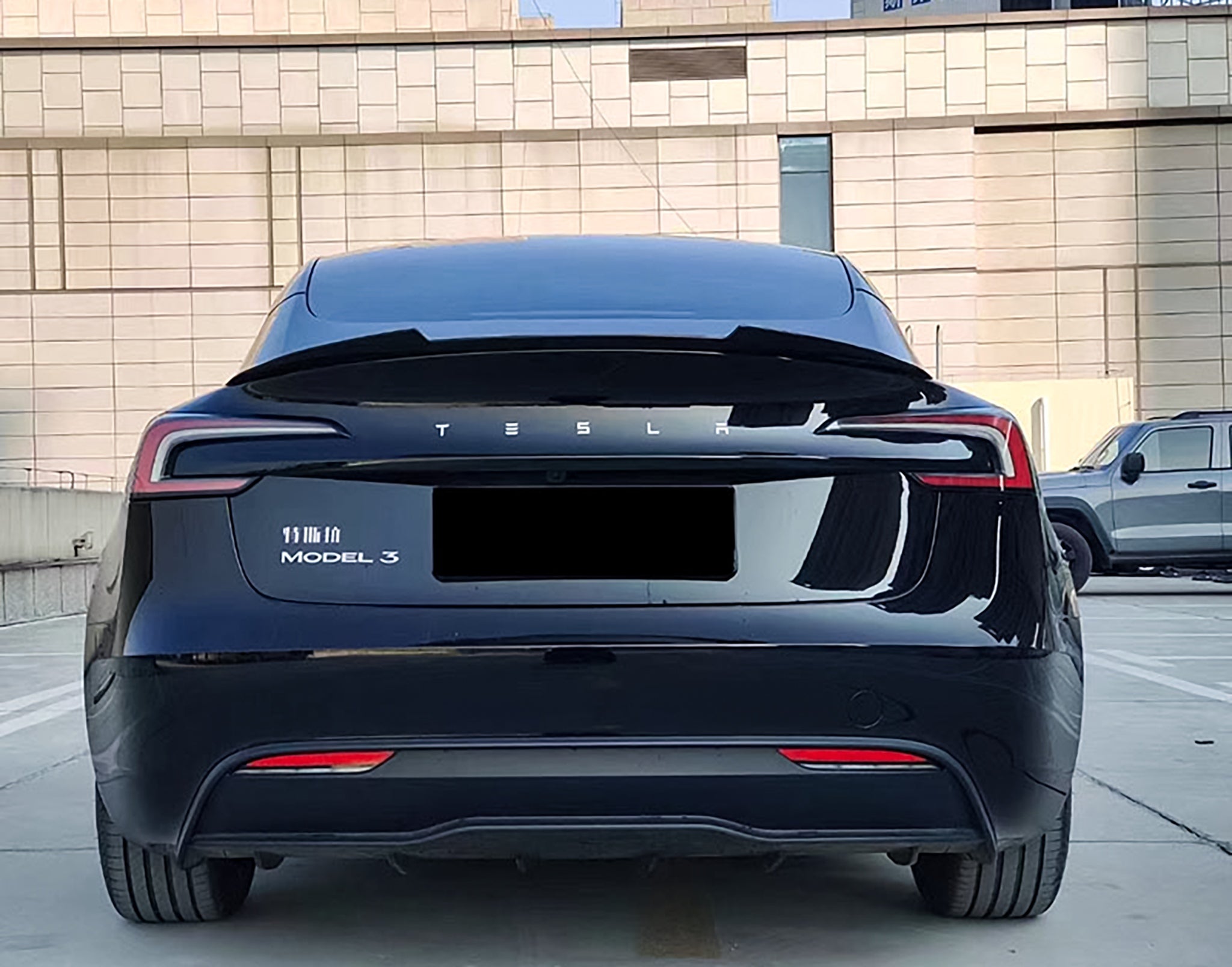 RZ Style Trunk Lip Spoiler for Tesla Model 3 Highland 2024+ | Carbon Fiber Rear Spoiler | Enhance Style & Aerodynamics | Perfect for Car Enthusiasts & Performance Upgrades