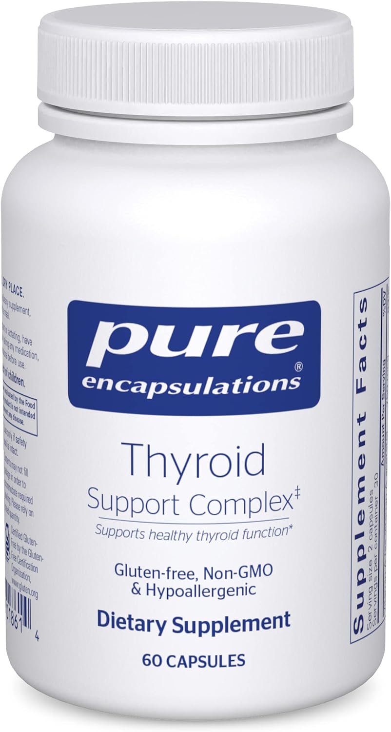 Pure Encapsulations Thyroid Support Complex (TS21, TS26) - Thyroid Health Supplement for Metabolism & Energy - Supports Healthy Thyroid Function for Men & Women - Perfect for Daily Wellness Routine