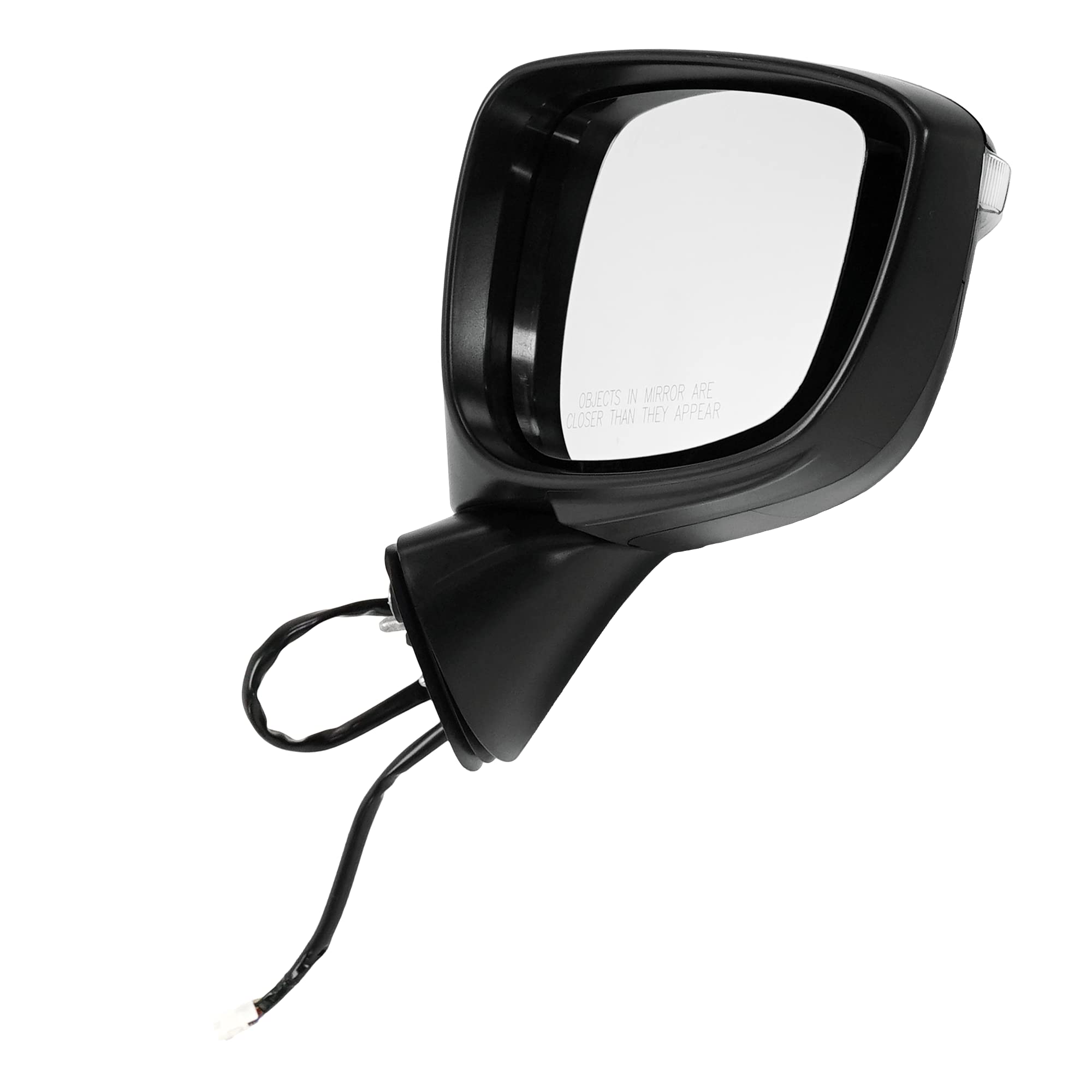 Heated Power Side Mirrors with Turn Signal for Mazda CX-5 2015-2016 - Driver & Passenger Replacement - Paintable (Build Date After April 2014) - Perfect for Winter Driving & Night Visibility