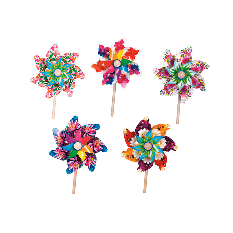 Bass & Bass Windmill Flowers - Vibrant Outdoor Garden Decor for Patio, Yard, and Landscaping