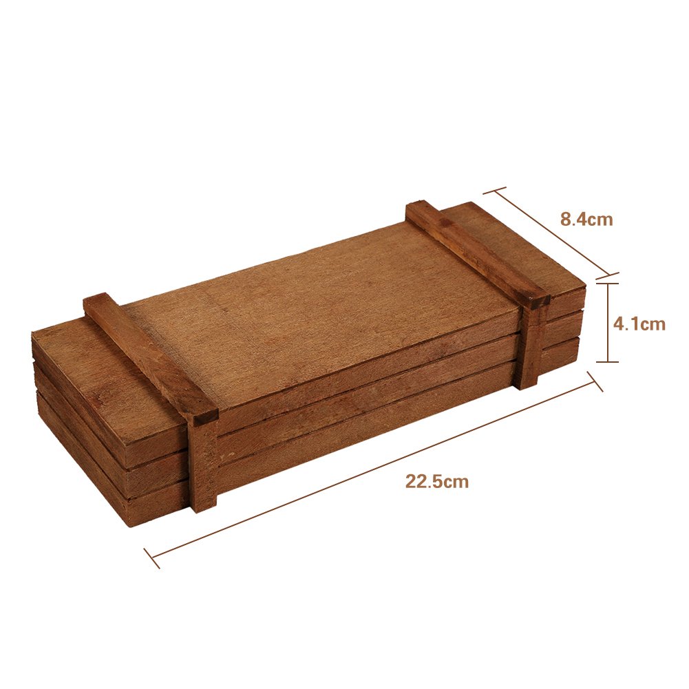 Haofy Wooden Planter Box - Rectangle Flower Pot for Succulents, Herbs & Garden Plants | Rustic Countryside Style Wooden Trough for Patio, Balcony & Outdoor Decor | Perfect for Gardening, Snack Storage & Home Organization