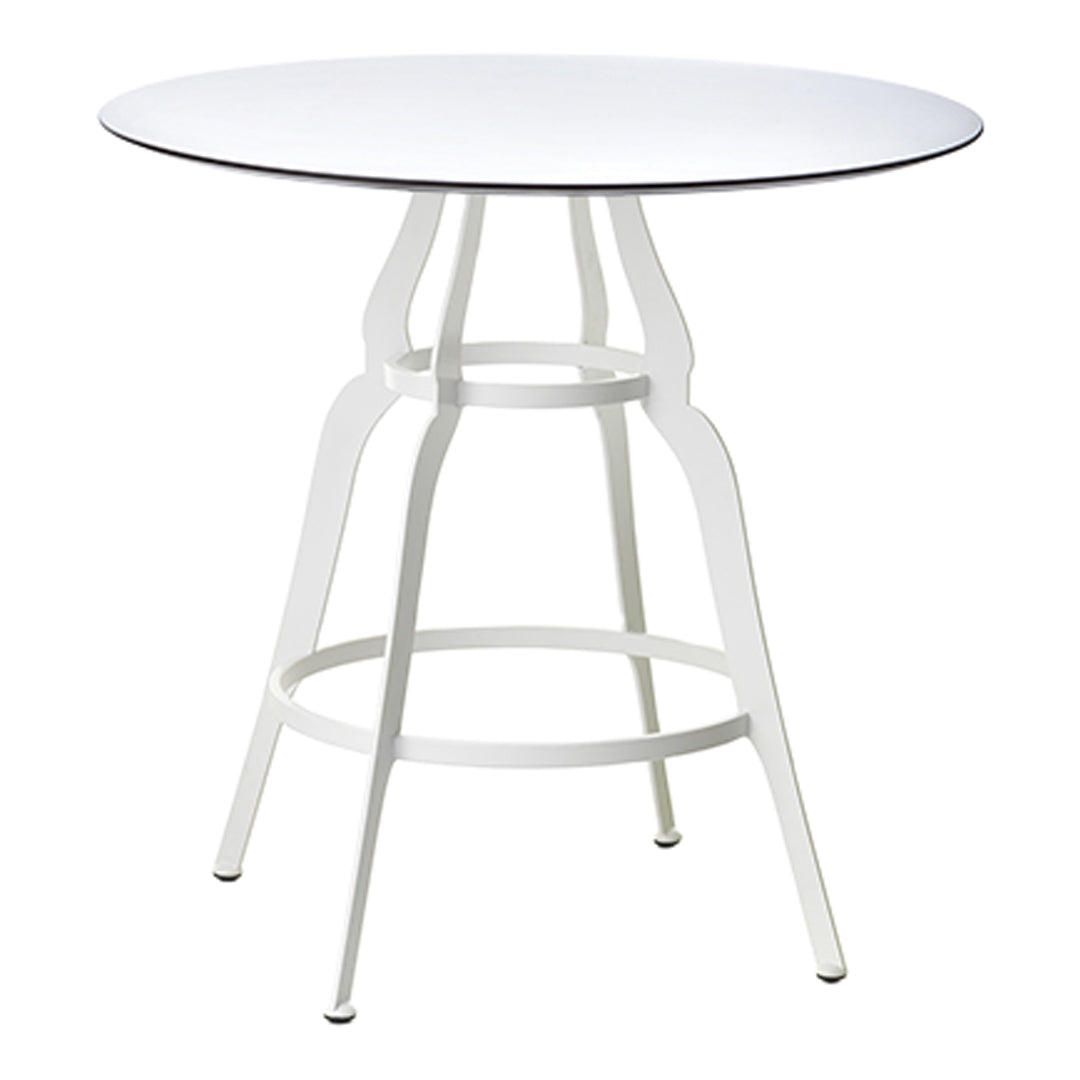 Round Bistro Outdoor Dining Table - Patio, Garden, Balcony Furniture for Small Spaces - Weather-Resistant & Durable