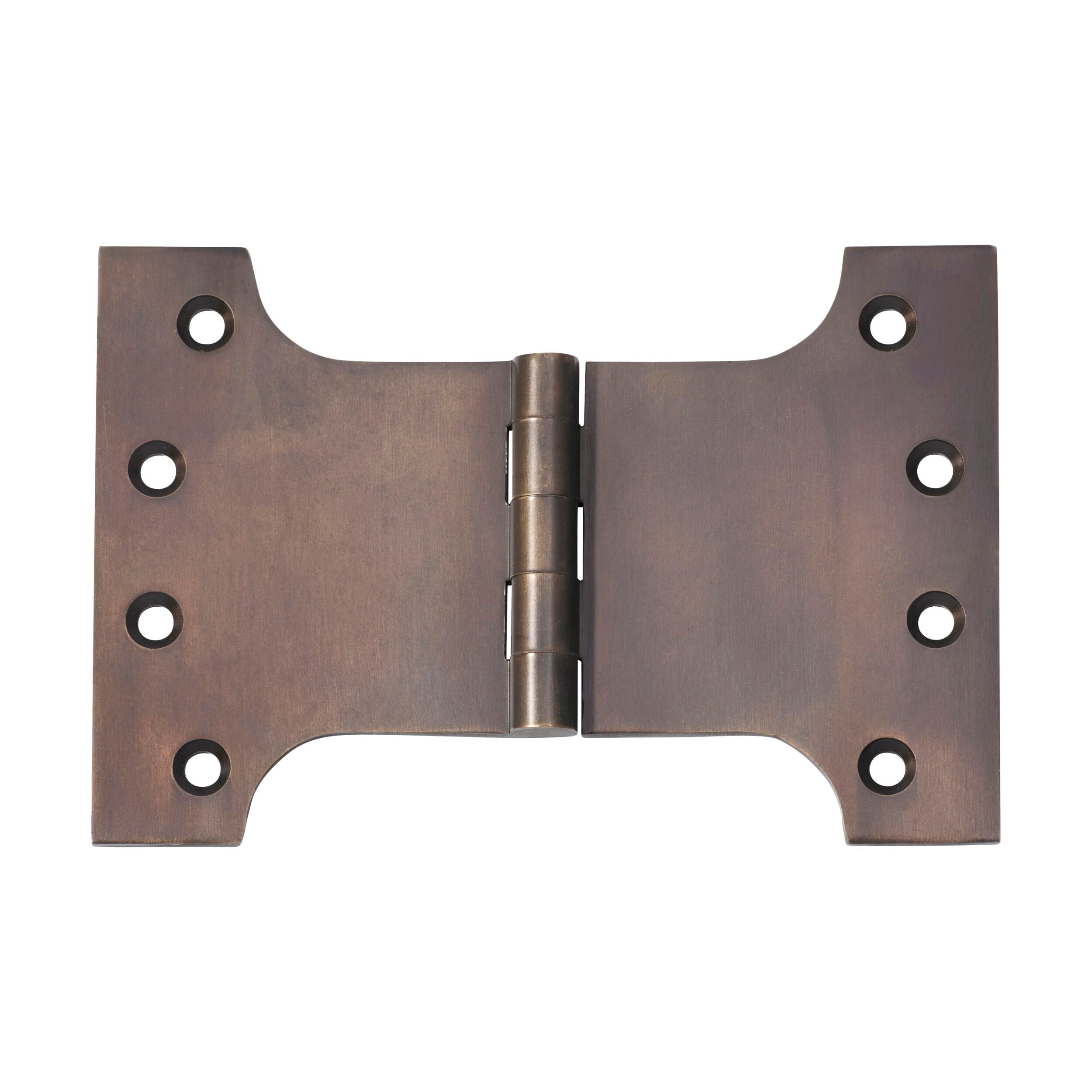 Antique Brass Hinge Parliament 2382 - 100mm x 150mm (H x W) - Vintage Cabinet & Furniture Hardware for Restoration Projects