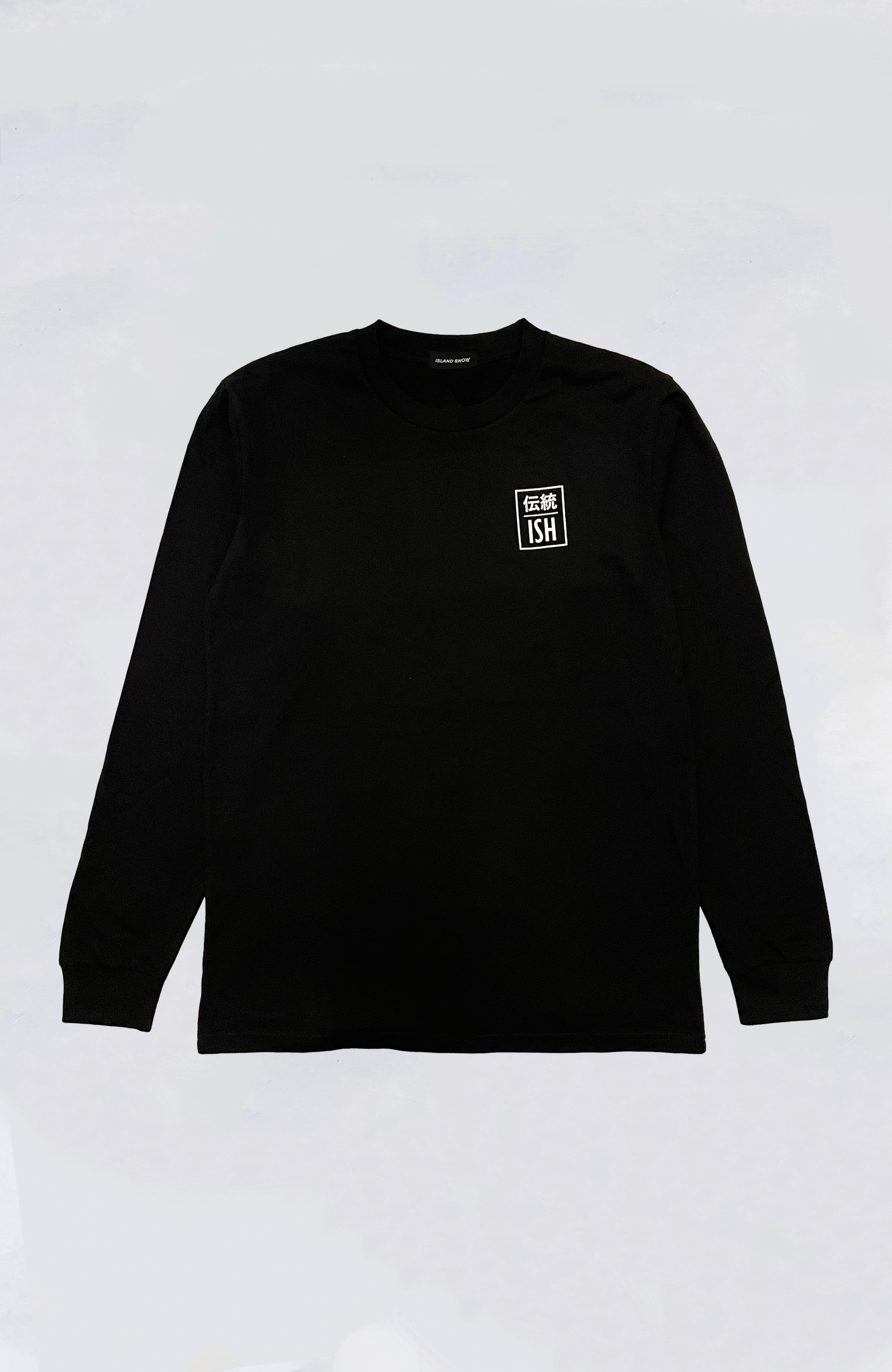 Island Snow Hawaii IS Dento Premium Heavyweight Long Sleeve T-Shirt for Men - Soft Cotton Comfort Tee - Casual Wear, Surfing, Beach Outfits
