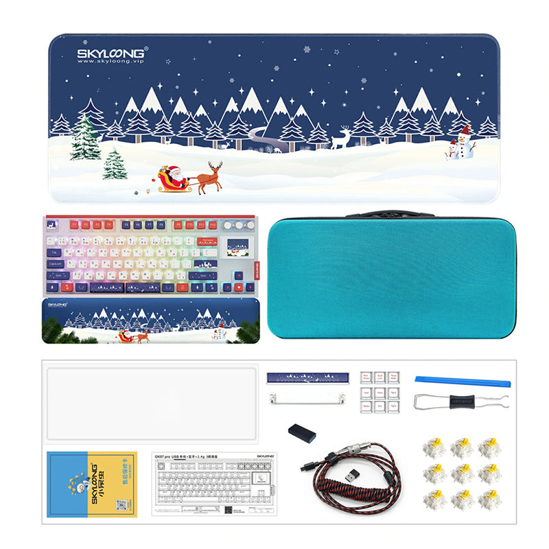 SKYLOONG GK87Pro Mechanical Keyboard - 87-Key RGB Backlit Gaming Keyboard with Hot-Swappable Switches | Perfect Christmas Gift for Gamers & Typists | Ideal for Gaming, Office & Home Use