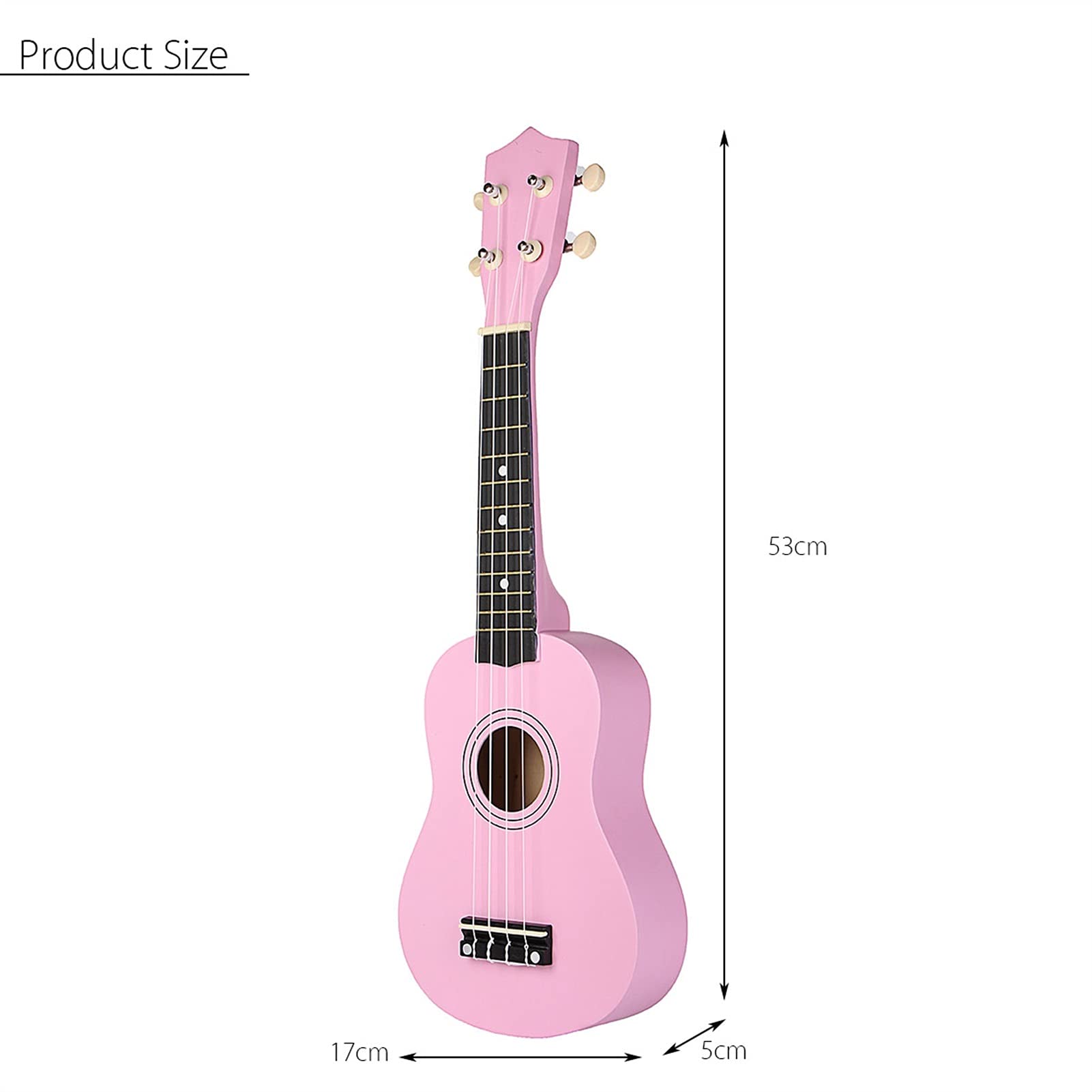 **21 Inch Soprano Ukulele for Kids & Beginners - 4 String Wooden Hawaiian Mini Guitar with Tuner - Perfect Musical Gift for Children, Birthday & Christmas (Ukulele Accessories Included)**    *(Great for Learning Music, Family Gatherings, Beach Parties & Travel!)*