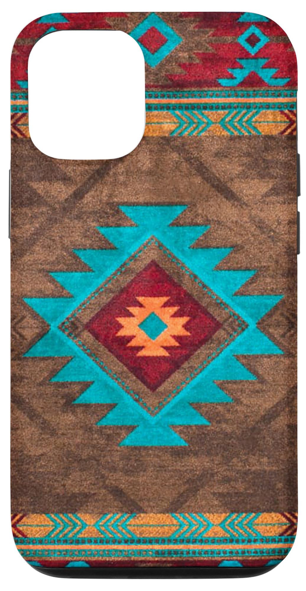 Premium Southwestern Aztec Design Phone Case for iPhone 12 & 12 Pro - Trendy Protective Cover for Travel, Work & Daily Use