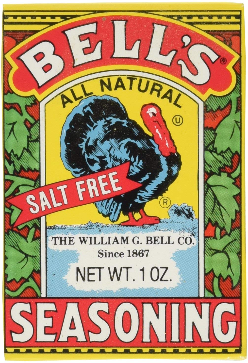 Premium Bells Bell's Poultry Seasoning, 1-Ounce Boxes (Pack of 6) - Perfect for Roasting Chicken, Turkey & Holiday Meals - Great for Home Cooking & Professional Kitchens