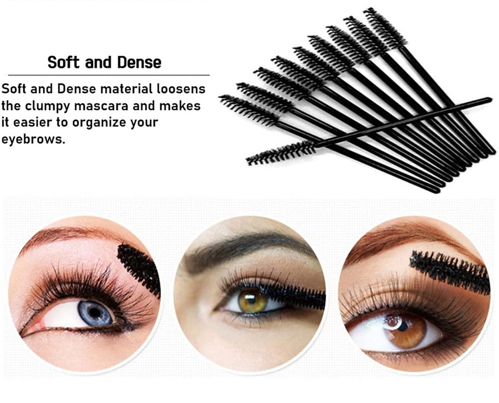 40 Pcs Disposable Mascara Wands - Eyelash Extension & Eyebrow Makeup Brushes - Perfect for Salon, Home, Travel & Outing - Ideal for Lash Artists, DIY Beauty & Touch-Ups