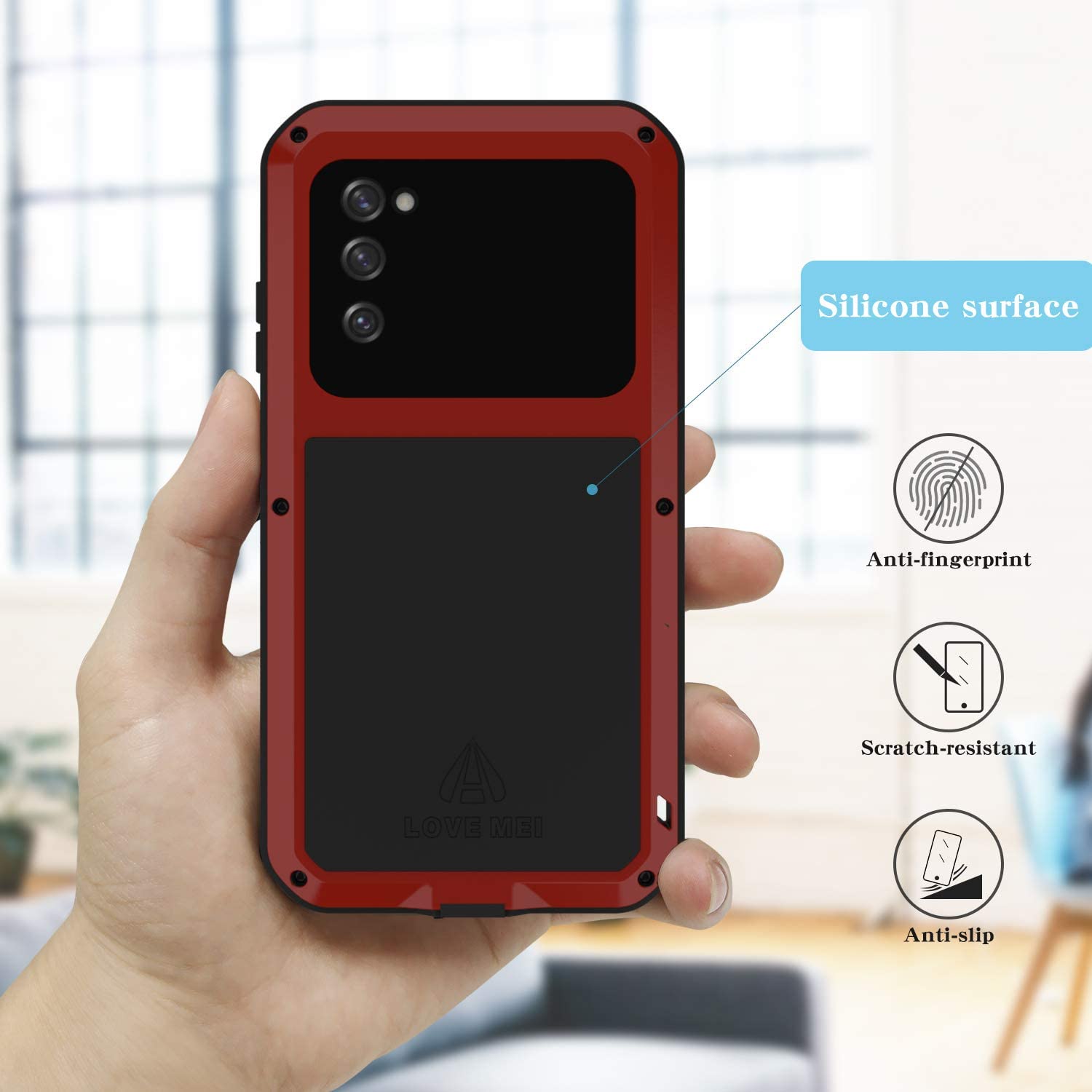 Galaxy S20 FE Aluminum Heavy Duty Case - Military Grade Protection for Samsung Galaxy S20 FE | Perfect for Outdoor Activities, Travel & Extreme Sports