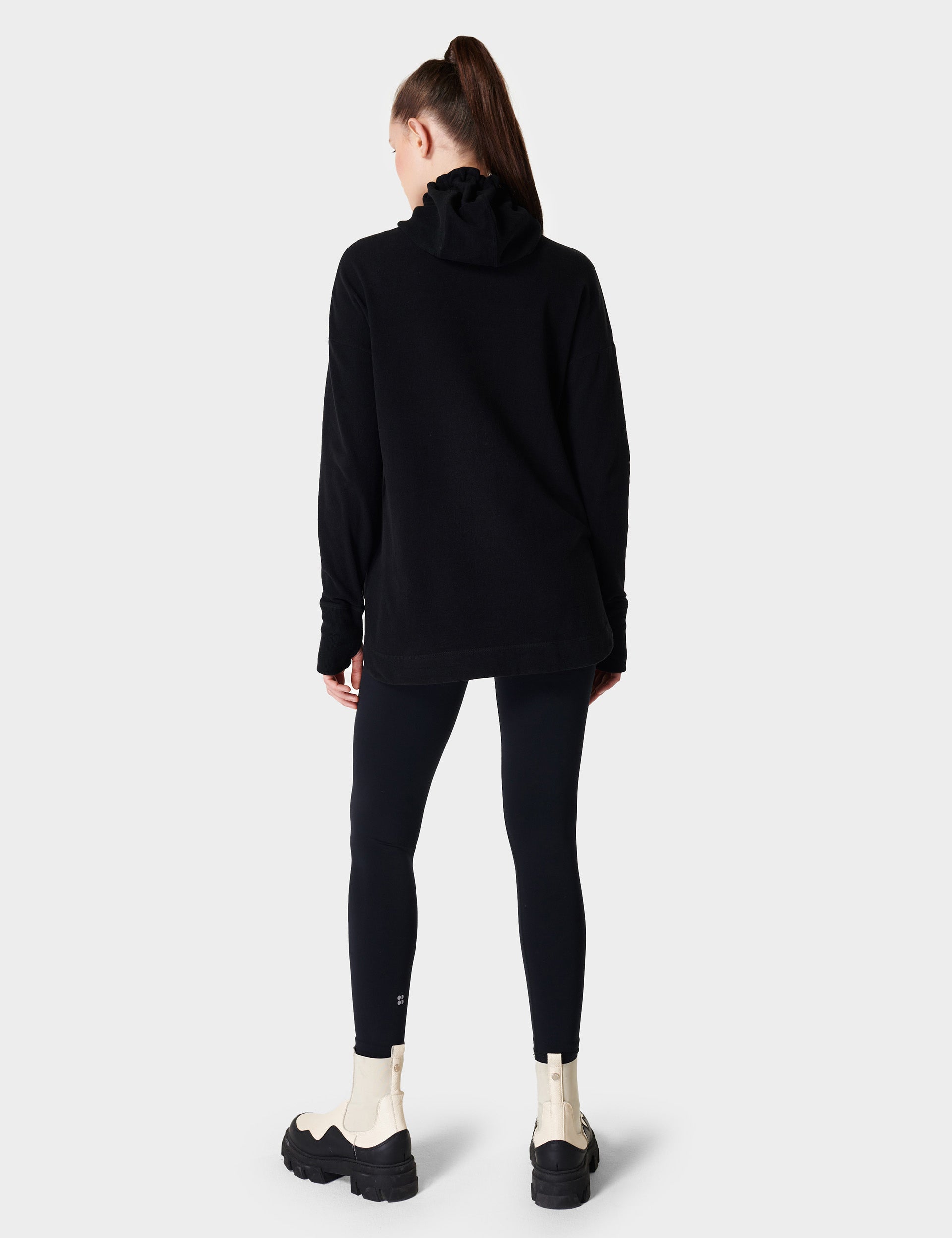 Italian Fleece Hoodie for Men & Women - Soft & Warm Winter Pullover - Black Cozy Sweatshirt for Outdoor Activities & Casual Wear