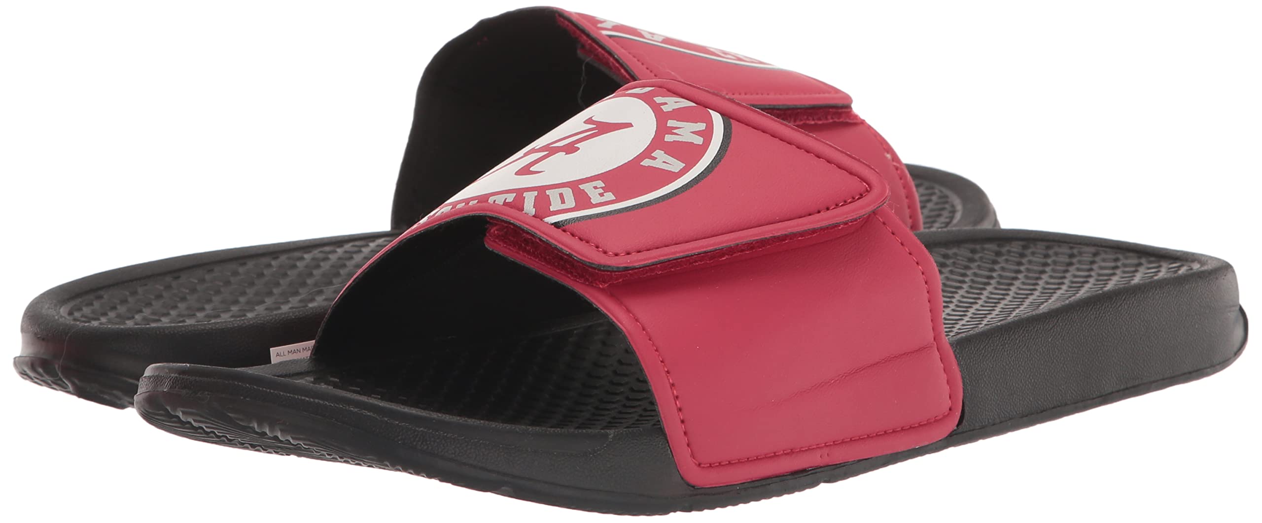 NCAA Men's Cropped Big Logo Slides - Comfortable Casual Slide Sandals for Home, Pool, Beach & Gym Wear
