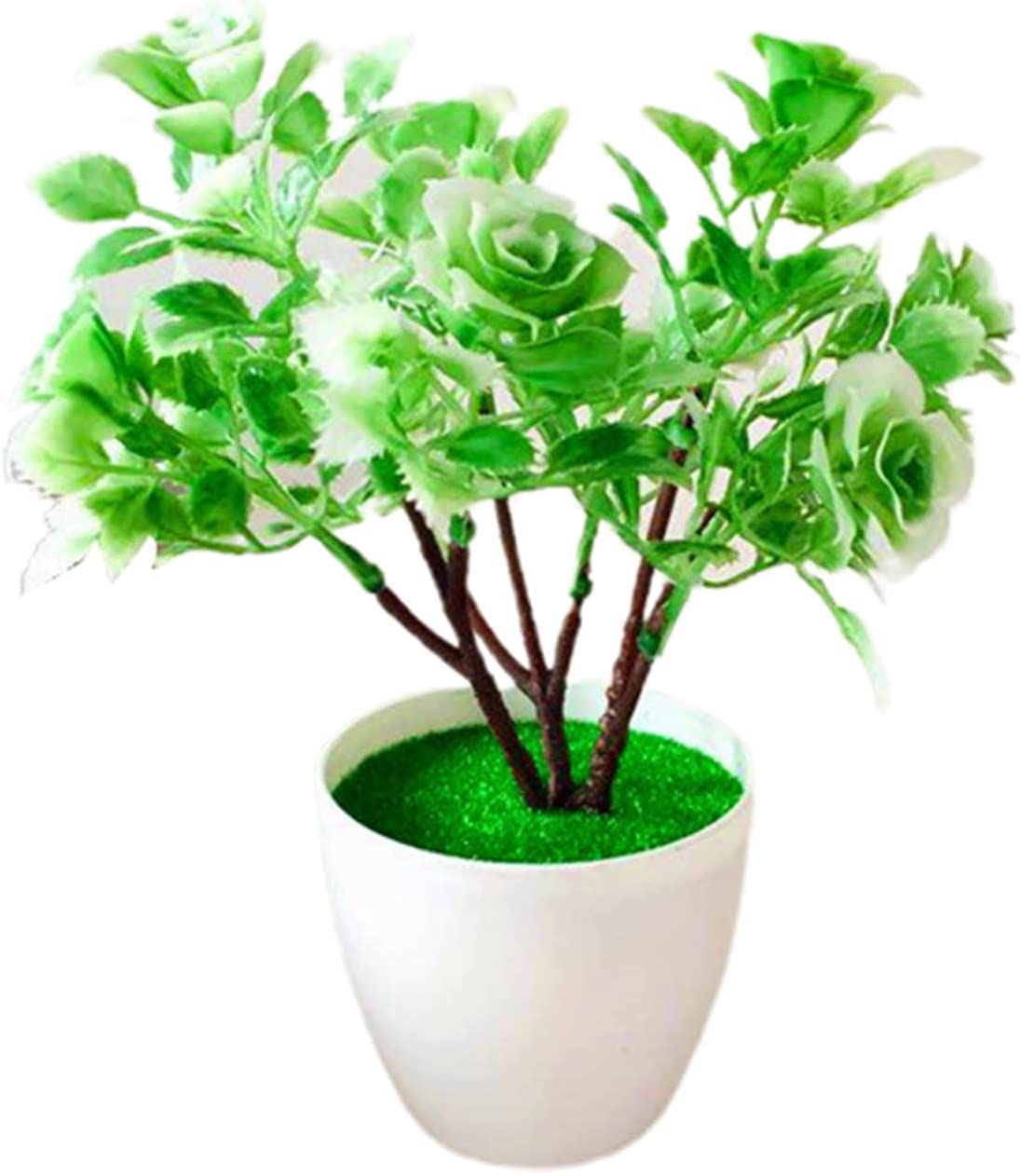 Artificial Fake Flowers for Home & Garden Decor - Realistic White Potted Plants, Bonsai, Desktop & Hotel Decoration | Perfect for Living Room, Office, Wedding Centerpieces