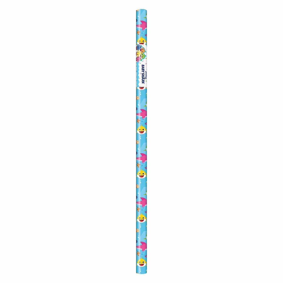 Baby Shark Wrapping Paper Roll - Colorful Birthday & Holiday Gift Wrap for Kids, Parties, Baby Showers & Christmas Presents