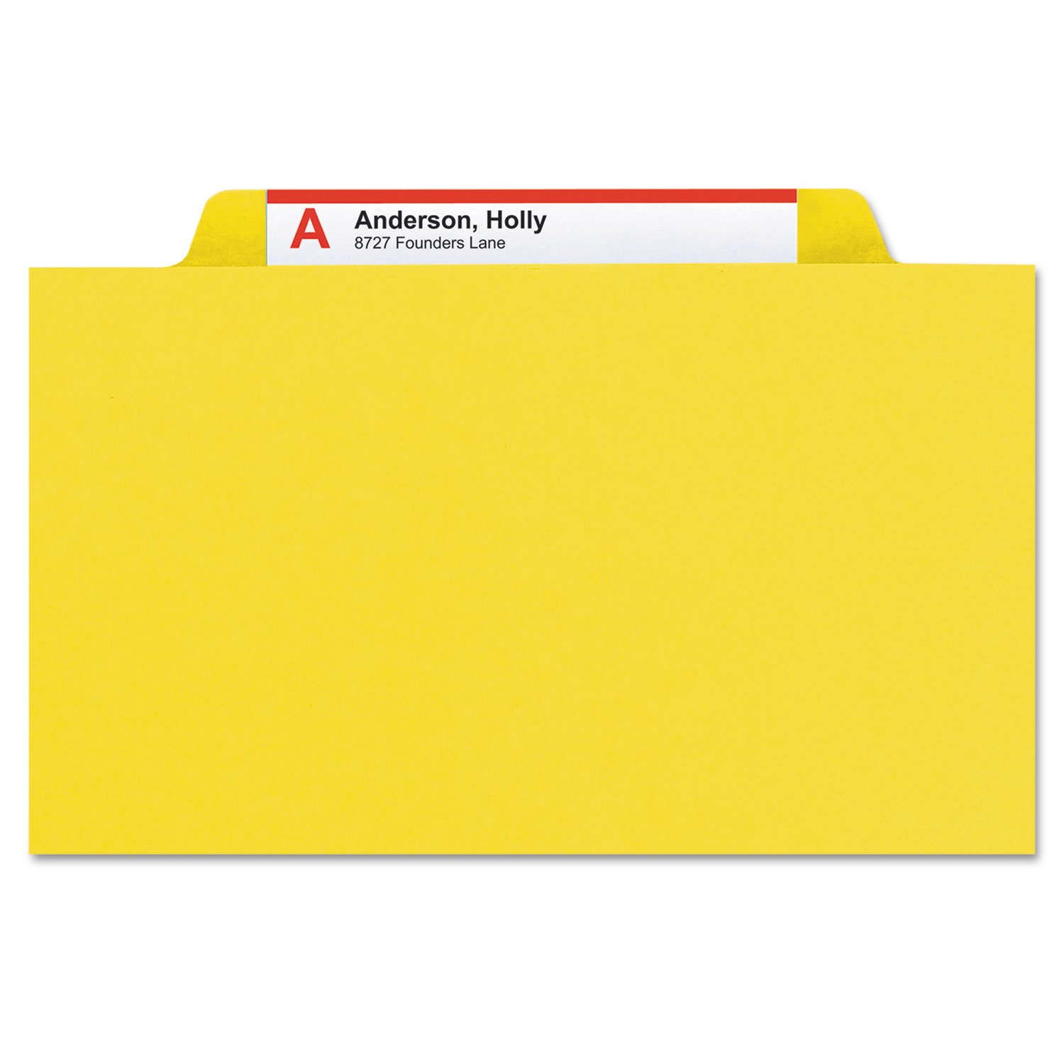 SMEAD SMD21562 Heavy Pressboard Self Tab File Folders - Letter Size, 1/3 Cut, 100-Pack for Office, School, and Home Organization - Perfect for Filing Documents, Records, and Papers