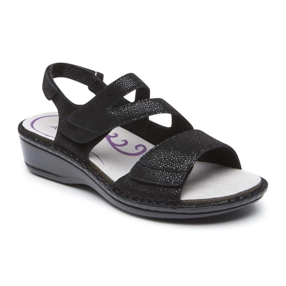 Aravon Women's Comfortable Heeled Sandals - Stylish & Supportive Dress Shoes for Work, Wedding & Summer Outfits