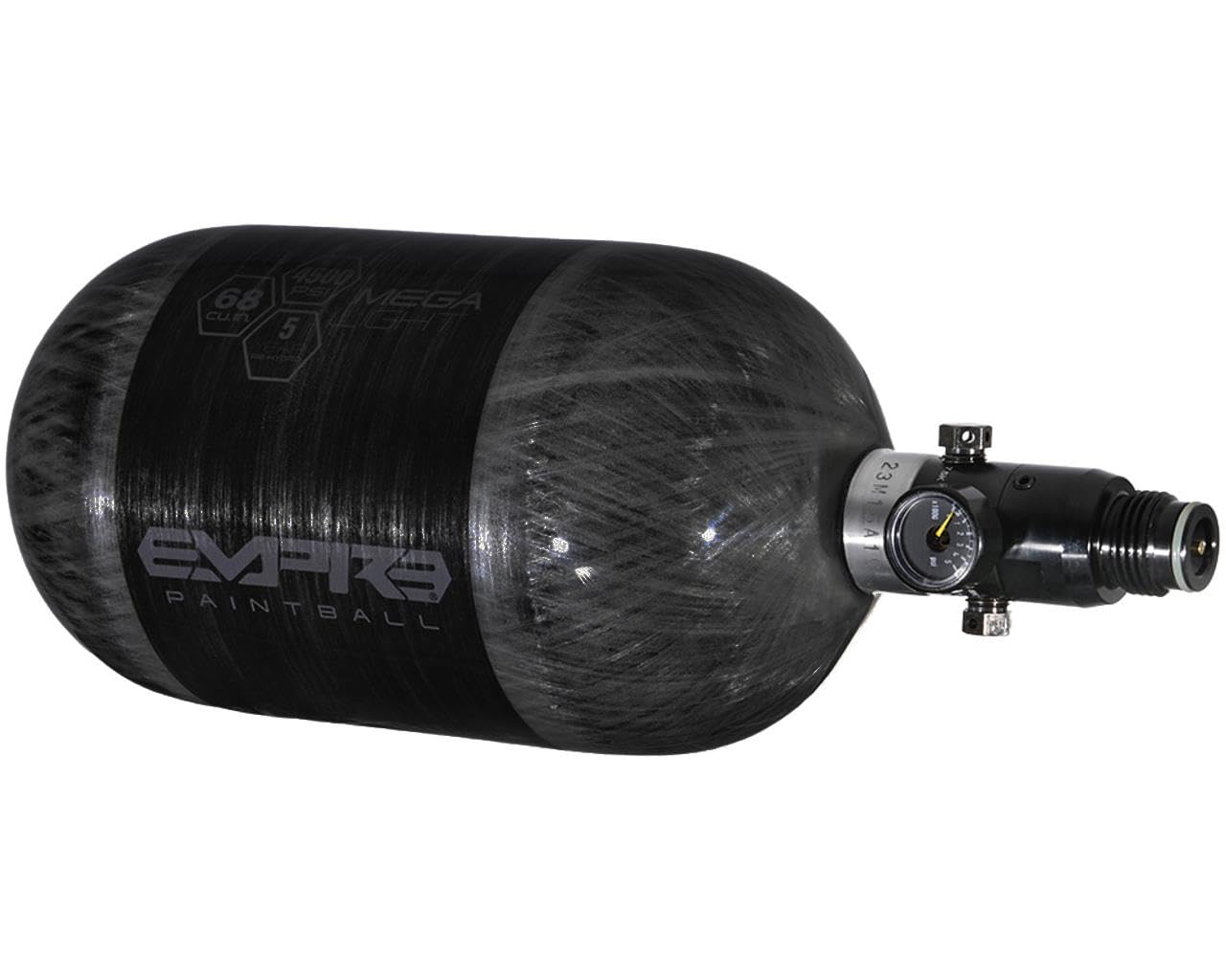 Empire Paintball MEGA LITE 68/4500 Carbon Fiber HPA Tank - Lightweight Compressed Air System for Paintball & Airsoft (Tournament & Outdoor Game Use)