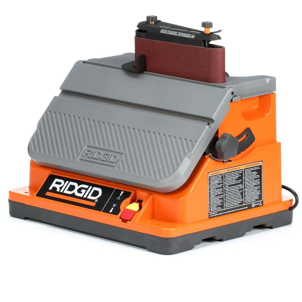 Ridgid EB4424 Oscillating Edge Belt Sander - Professional Woodworking & Metal Sanding Tool for DIY Projects, Furniture Refinishing, and Home Renovations