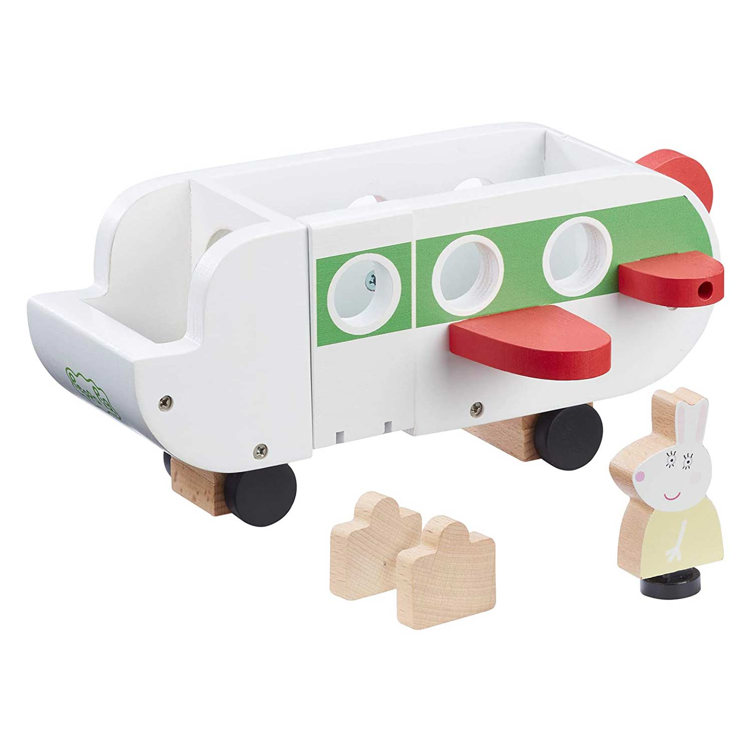 Peppa Pig Wooden Airplane Toy with Figure - Fun Pretend Play for Kids, Perfect for Imaginative Play and Storytelling at Home or Preschool