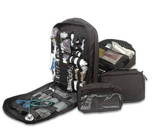 Stomp Medical Backpack (Red) - Durable First Aid & Emergency Kit Organizer for Hiking, Camping & Outdoor Adventures